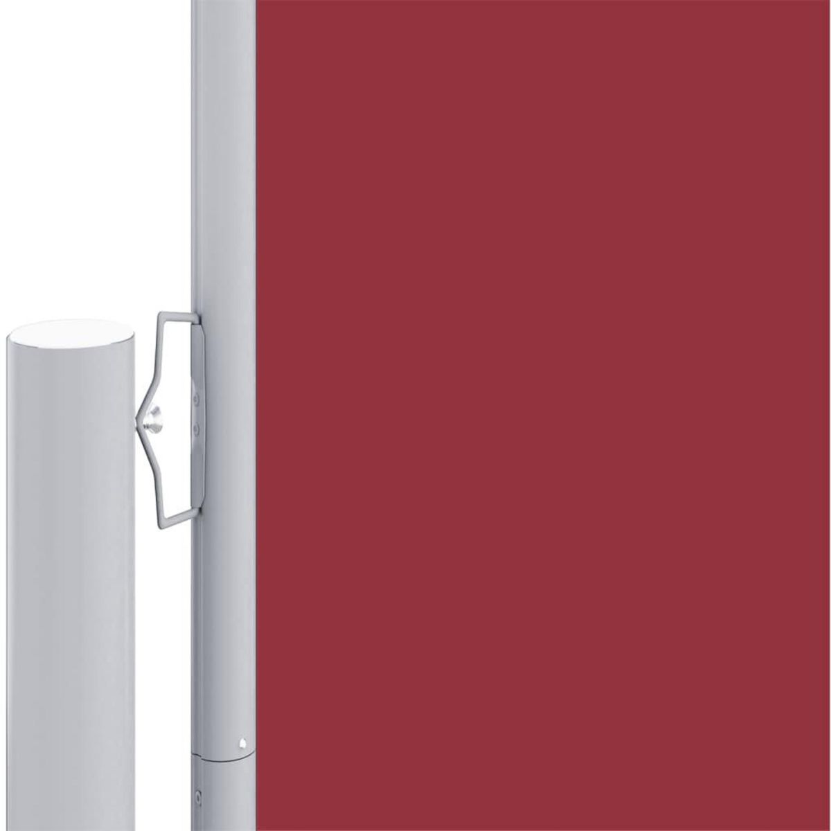 VIDAXL Auvent lateral retractable Rouge 200x1000 cm
