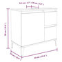 Voir la diapositive 6 : VIDAXL Armoire de bain chene marron 65x33x60 cm bois d'ingenierie