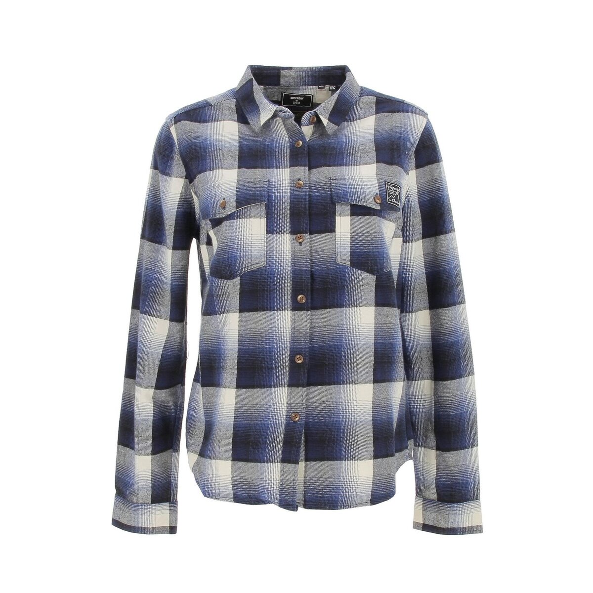 SUPERDRY Chemise  manches longues Superdry Vintage classic lumberjack blue l  7-337