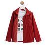 Voir la diapositive 1 : IN EXTENSO Ensemble chemise velours + t-shirt manches courtes gaming garçon
