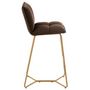 Voir la diapositive 3 : Paris Prix Chaise de Bar Design  Pierre  85cm Marron Foncé