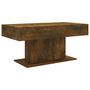 Voir la diapositive 2 : VIDAXL Table basse Chene fume 96x50x45 cm Bois d'ingenierie