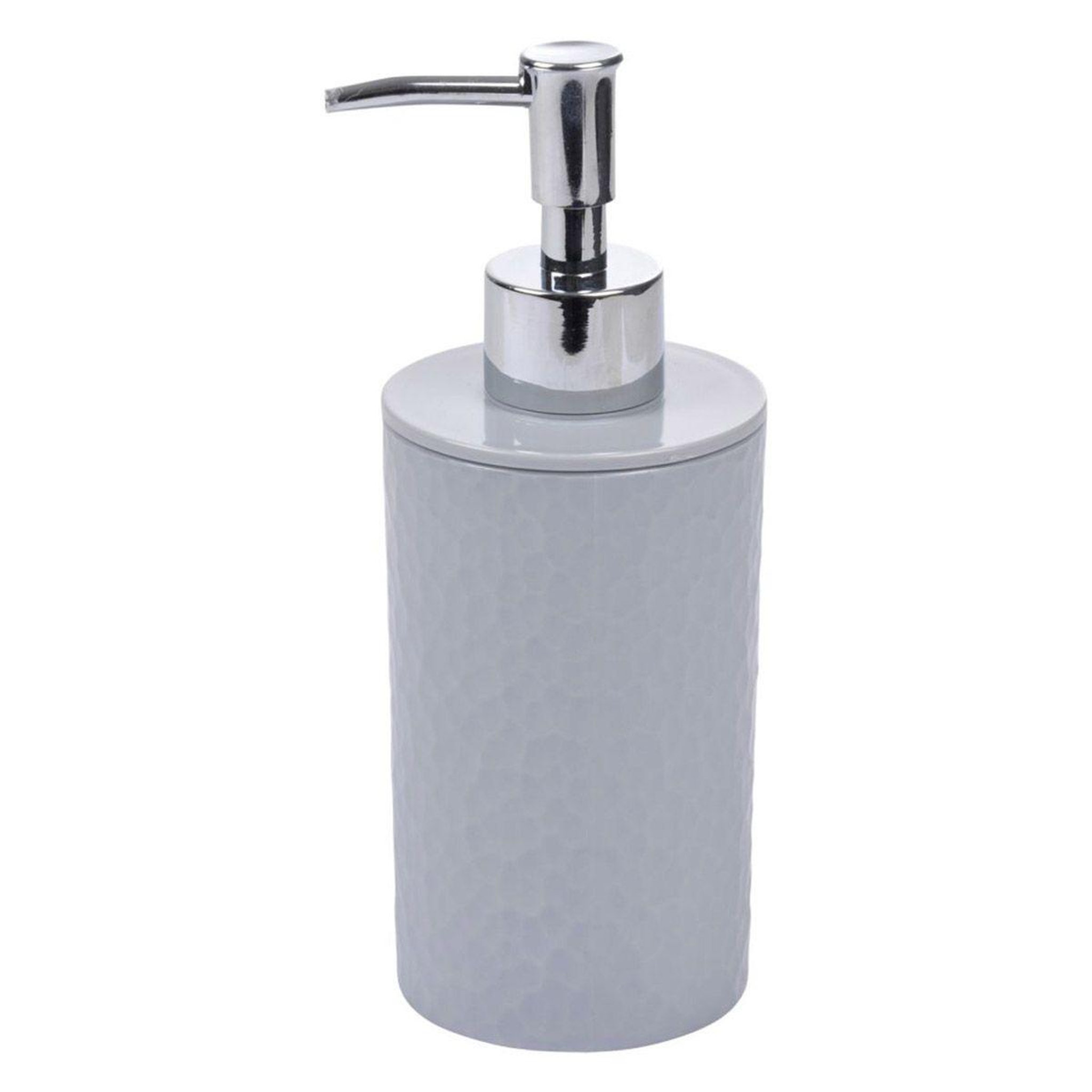 Douceur d'Intérieur Distributeur de savon martelé  urban  19cm gris clair