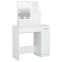 Voir la diapositive 2 : VIDAXL Coiffeuse avec LED blanc 86,5x35x136 cm