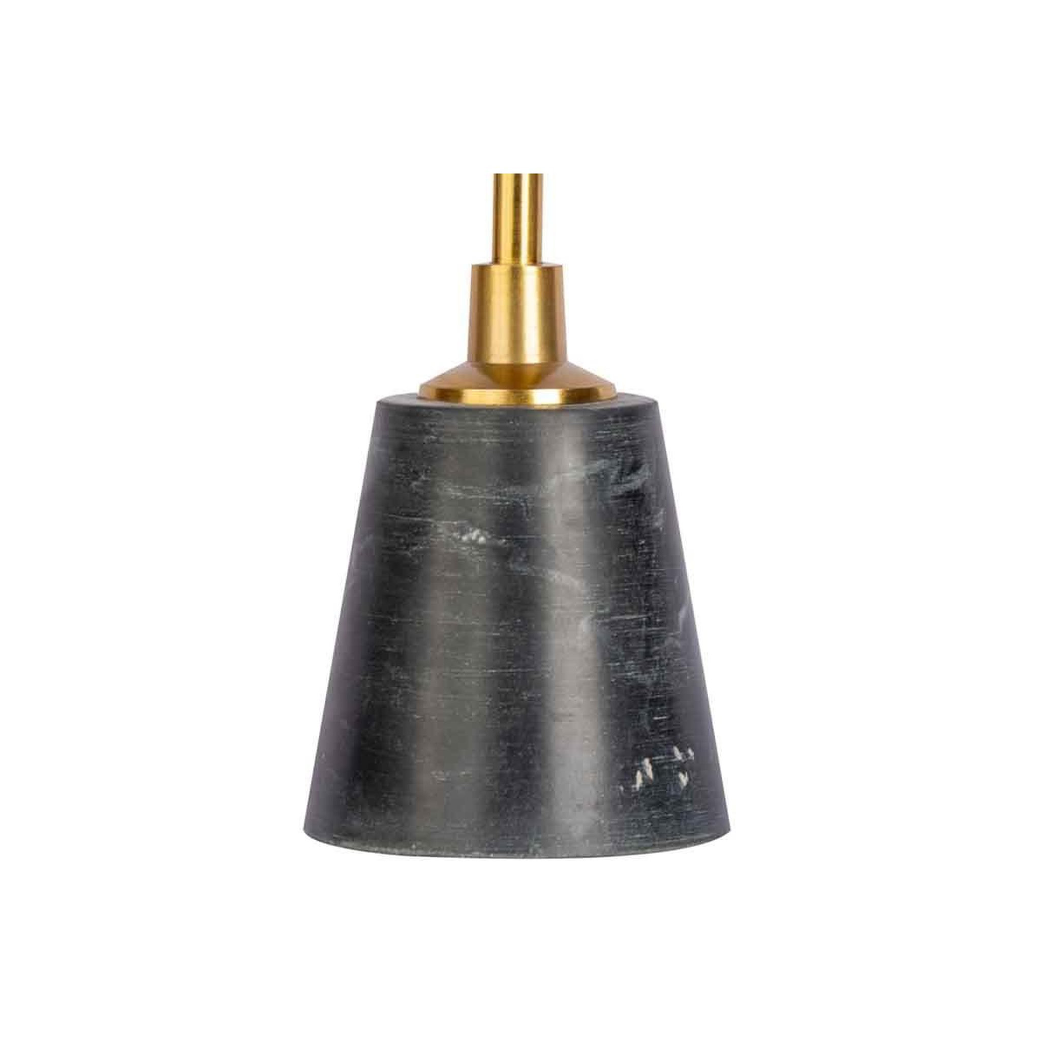 Voir la diapositive 3 : Paris Prix Bougeoir design en marbre  fayya  30cm noir & or