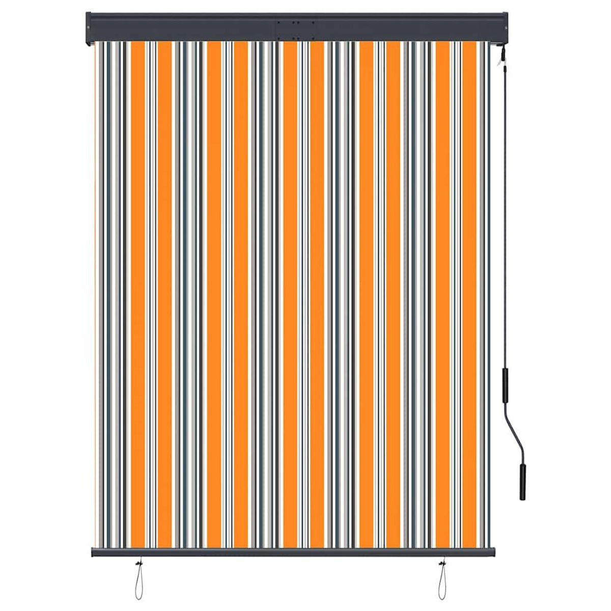 VIDAXL Store roulant d'exterieur 120x250 cm Jaune et bleu