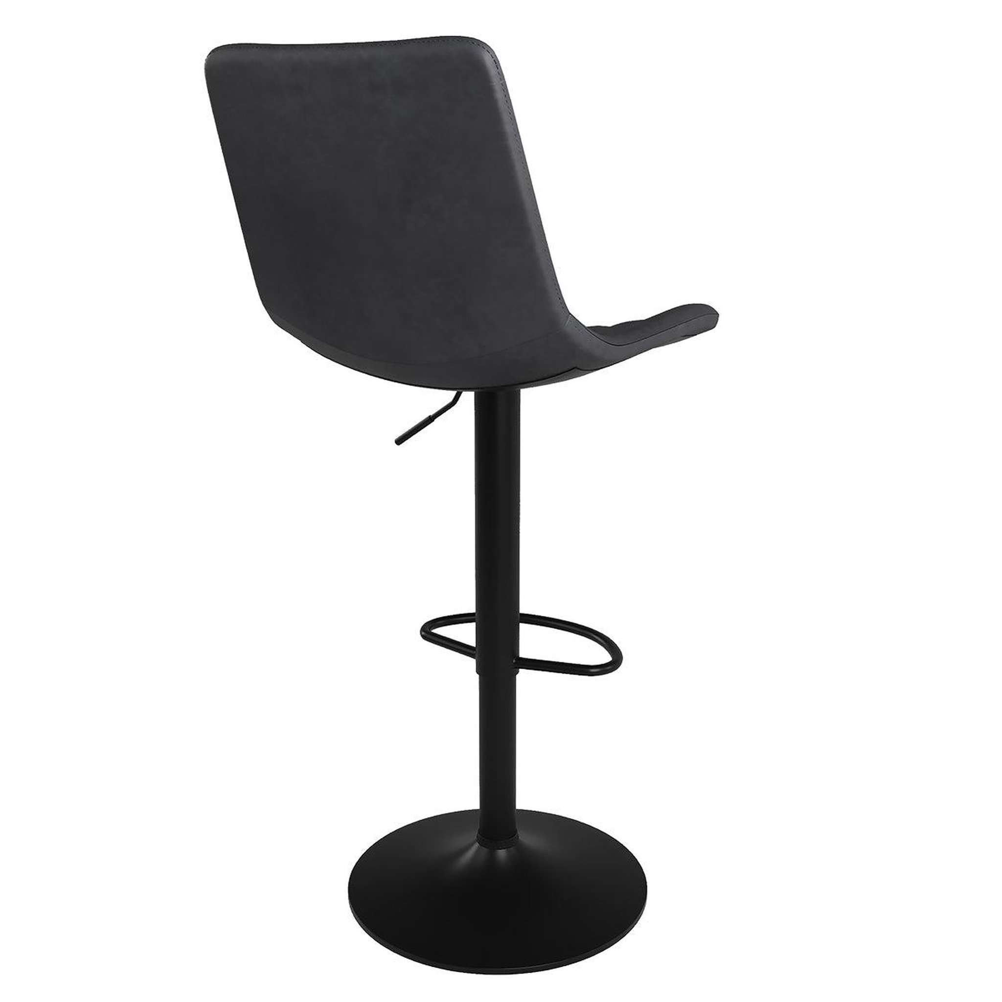 Voir la diapositive 5 : MAISON PAVANE Lot de 2 chaises de bar réglables 62,5/83 cm gris foncé-killi