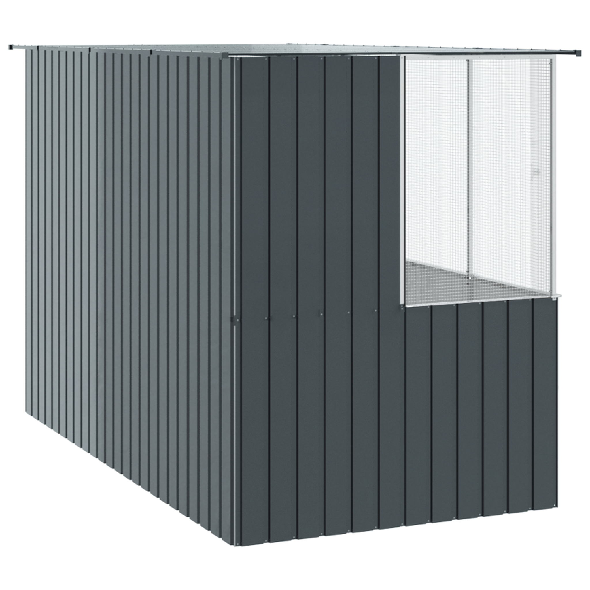 Voir la diapositive 5 : VIDAXL Cage à oiseaux Anthracite 215x78x200 cm Acier galvanisé