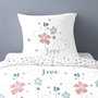Voir la diapositive 2 : Dourev Housse de couette 140x200 Love Tiana + taie polycoton
