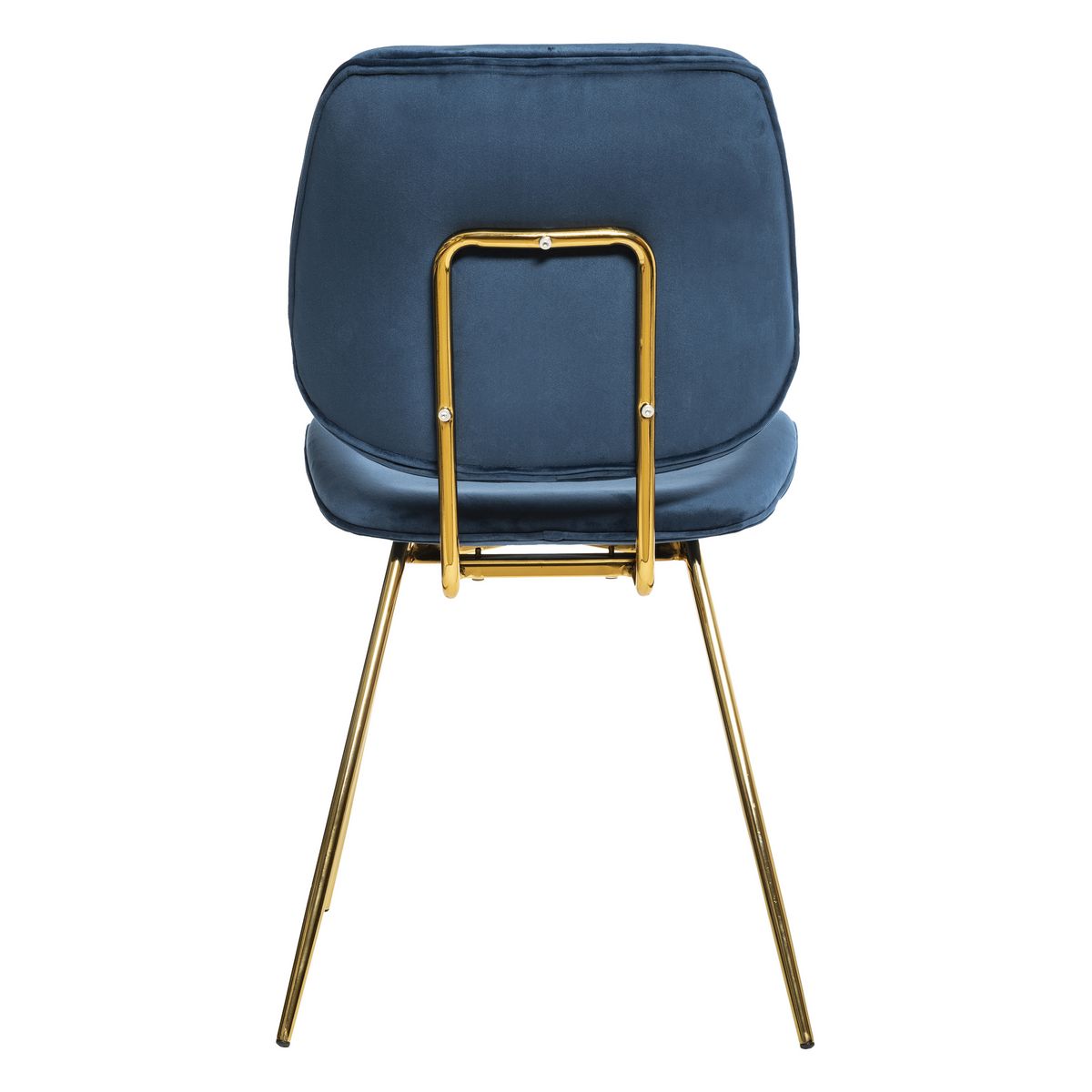 ATMOSPHERA Lot de 2 chaises assise velour pieds métal LAURIE