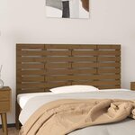 VIDAXL Tete de lit murale Marron miel 126x3x63 cm Bois massif de pin