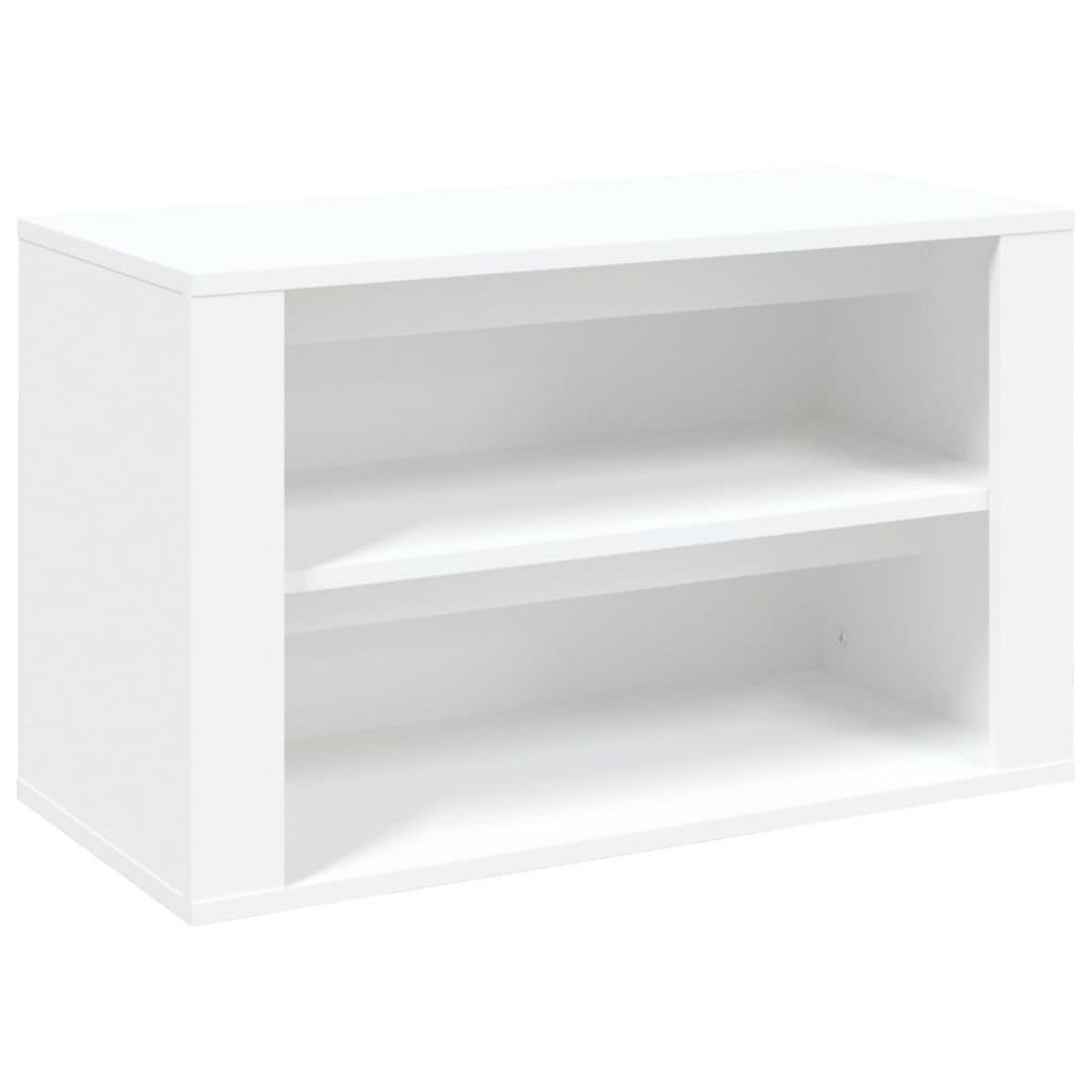 VIDAXL Etagere a chaussures Blanc 75x35x45 cm Bois d'ingenierie
