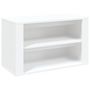 Voir la diapositive 2 : VIDAXL Etagere a chaussures Blanc 75x35x45 cm Bois d'ingenierie