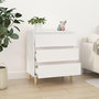 Voir la diapositive 3 : VIDAXL Buffet Blanc 60x35x70 cm Bois d'ingenierie