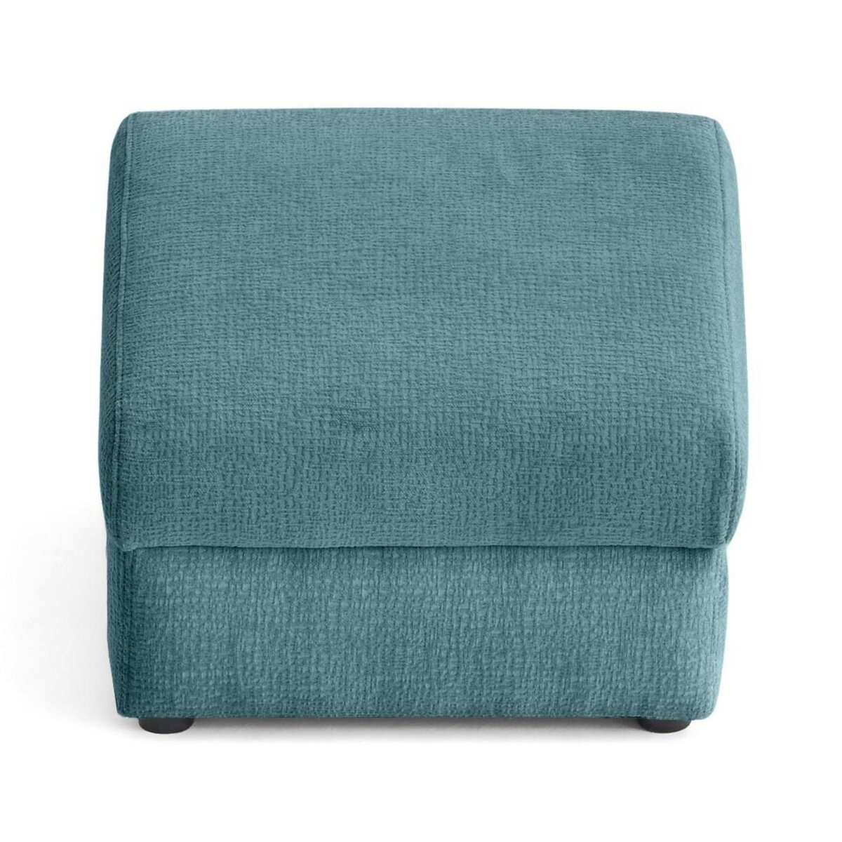 LISA DESIGN Bastille - pouf en tissu velours relief