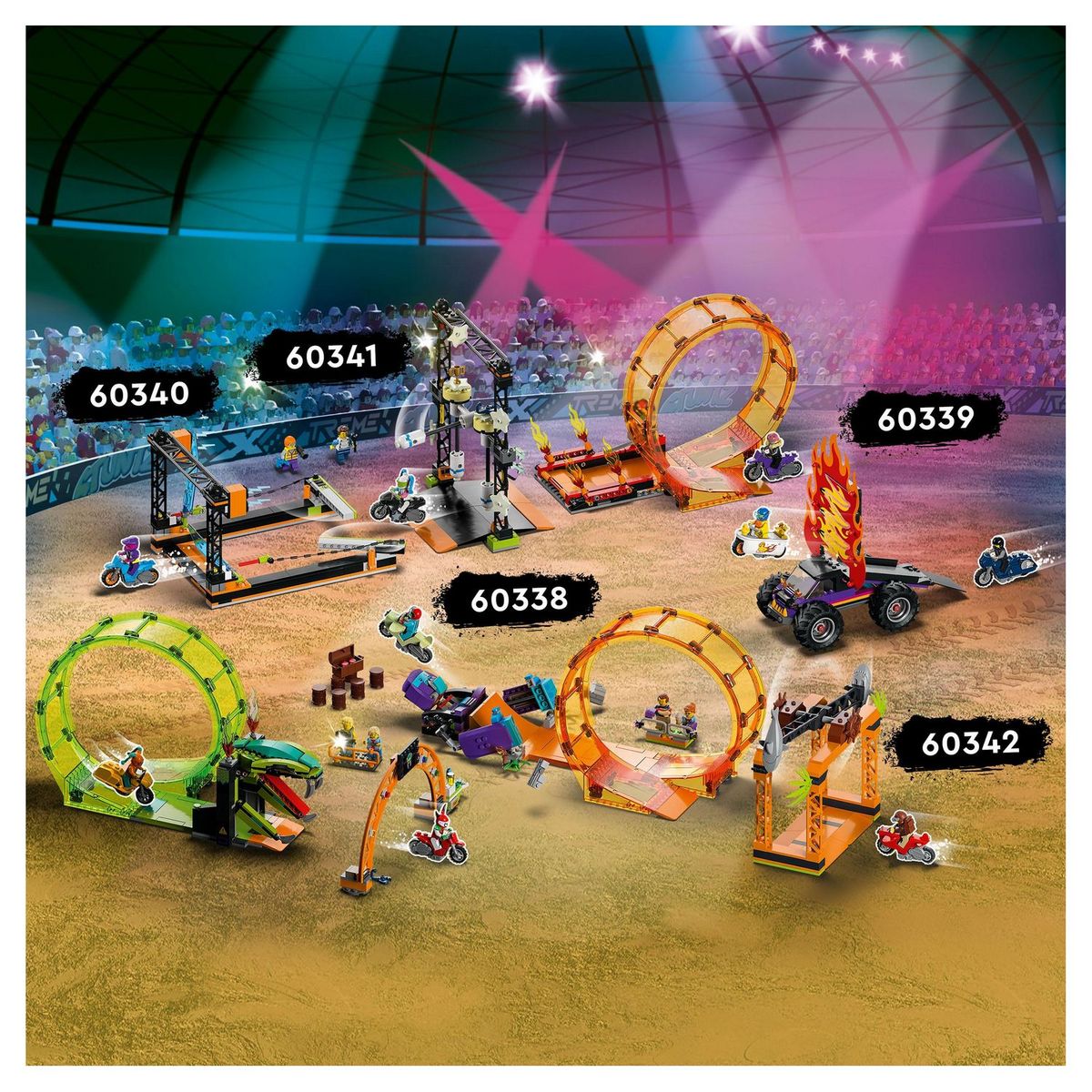 LEGO City Stuntz 60338 Le Looping du Chimpanzé Cogneur