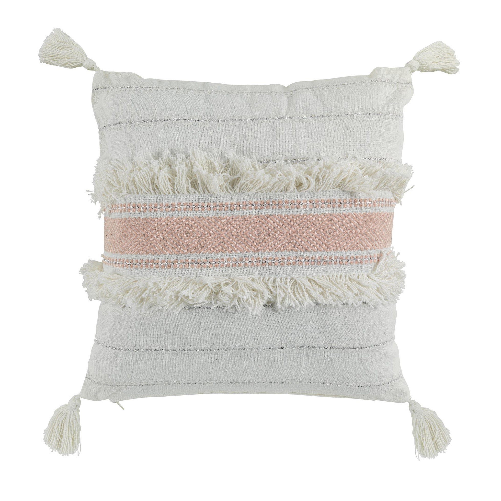 Voir la diapositive 1 : Eden Coussin a pompons indira design et moderne