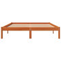 Voir la diapositive 4 : VIDAXL Cadre de lit sans matelas cire marron 150x200cm bois pin massif