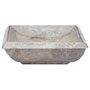 Voir la diapositive 4 : VIDAXL Lavabo Gris 50x35x10 cm Marbre