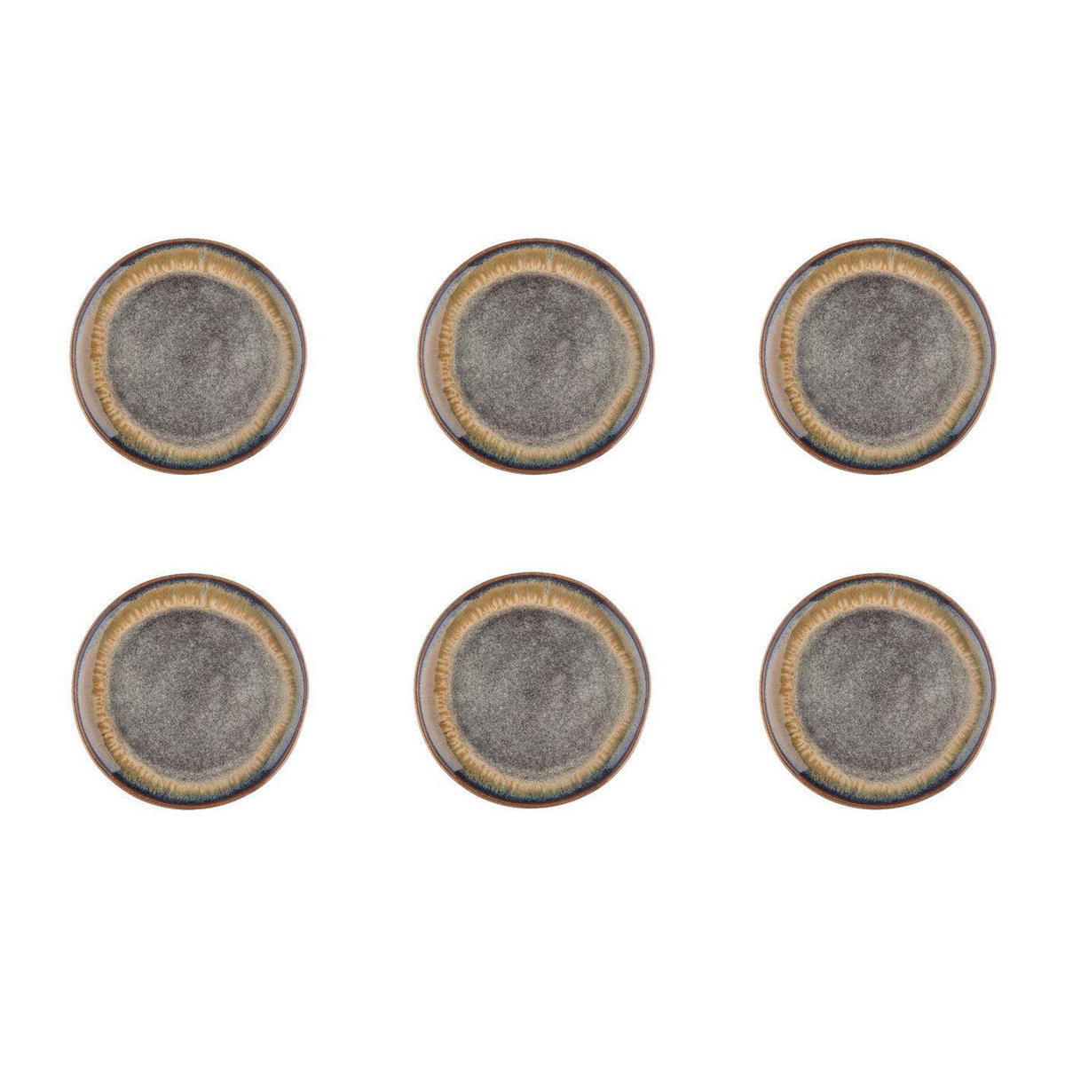 BJORN Assiette GENESIS Ø20,5cm - 6 pièces - Basalte