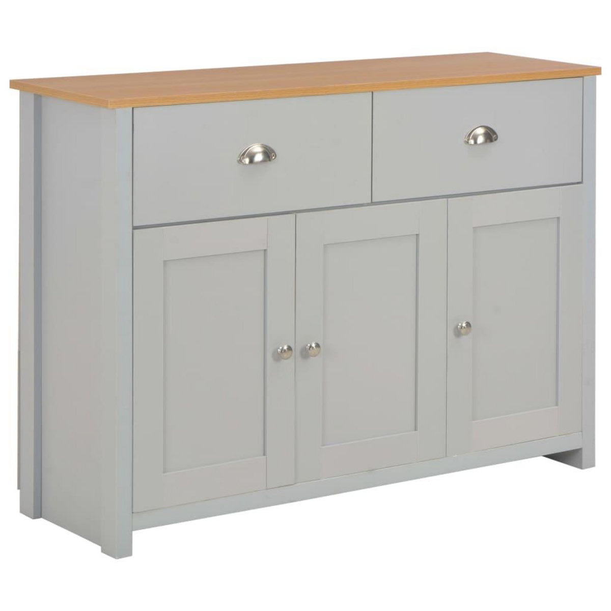 VIDAXL Buffet Gris 112x35x81 cm
