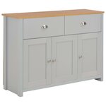 VIDAXL Buffet Gris 112x35x81 cm