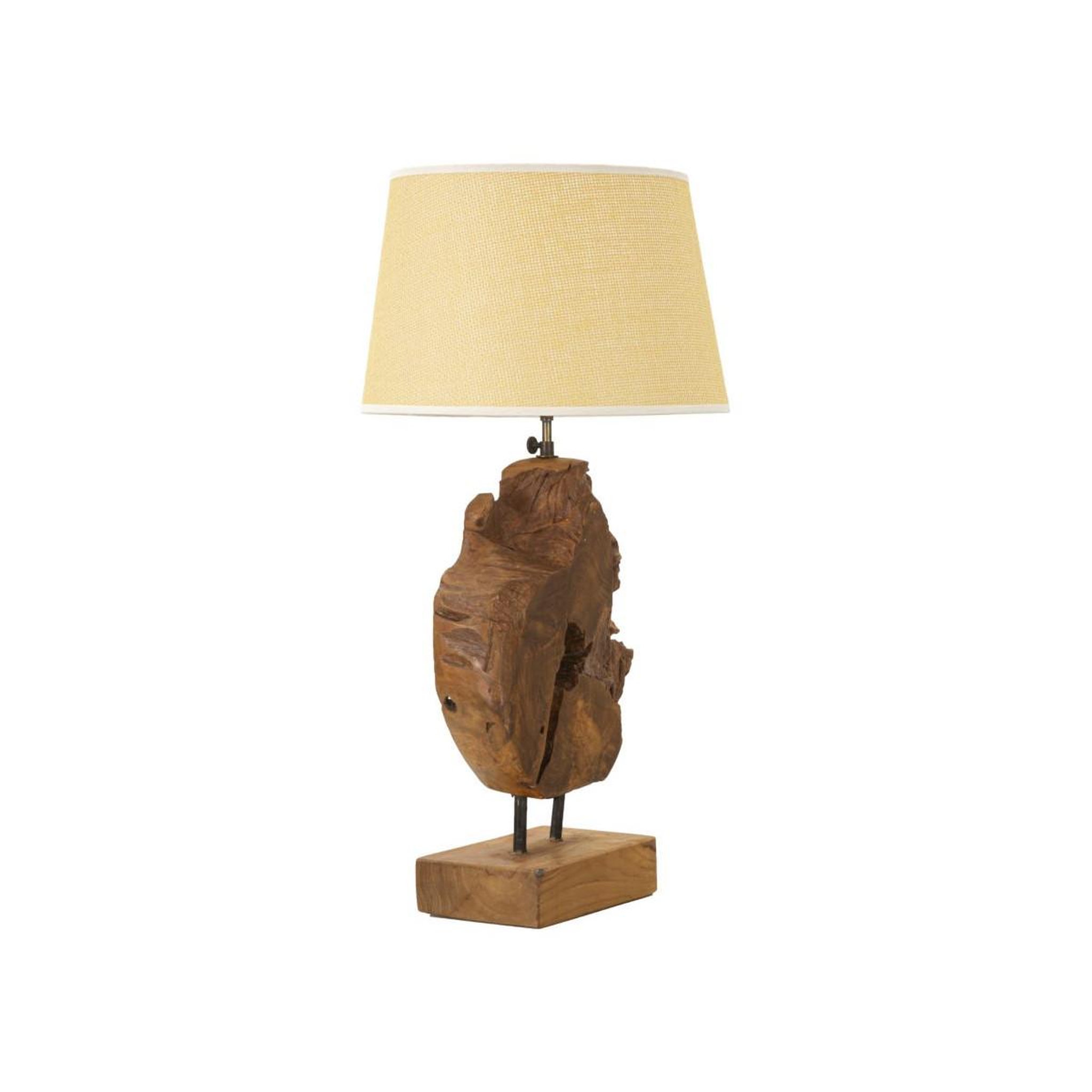 Voir la diapositive 2 : Paris Prix Lampe à poser en teck  kepala  69cm marron