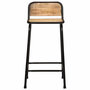 Voir la diapositive 2 : VIDAXL Tabourets de bar lot de 4 bois massif manguier brut