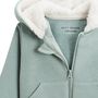 Voir la diapositive 3 : Petit Béguin Sweat à capuche zippé bébé en molleton Alma