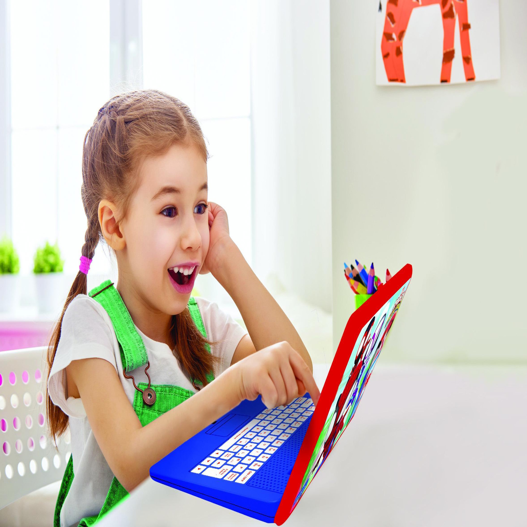 Voir la diapositive 3 : Lexibook Ordinateur portable éducatif bilingue Spidey and His Amanzing Friends (FR/EN)