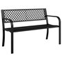 Voir la diapositive 2 : VIDAXL Banc de jardin 119 cm noir acier
