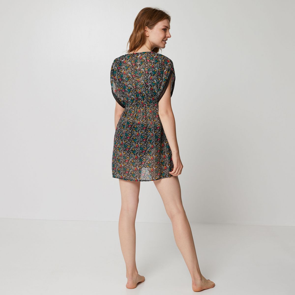 IN EXTENSO Tunique de plage imprimée ethnie femme