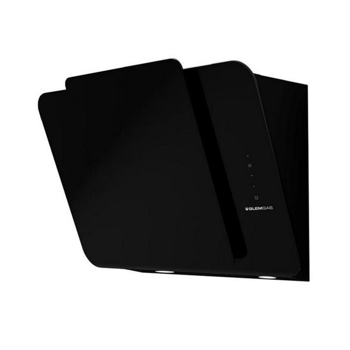 Glem Hotte décorative inclinée 80cm 736m3/h noir - ghw880bk