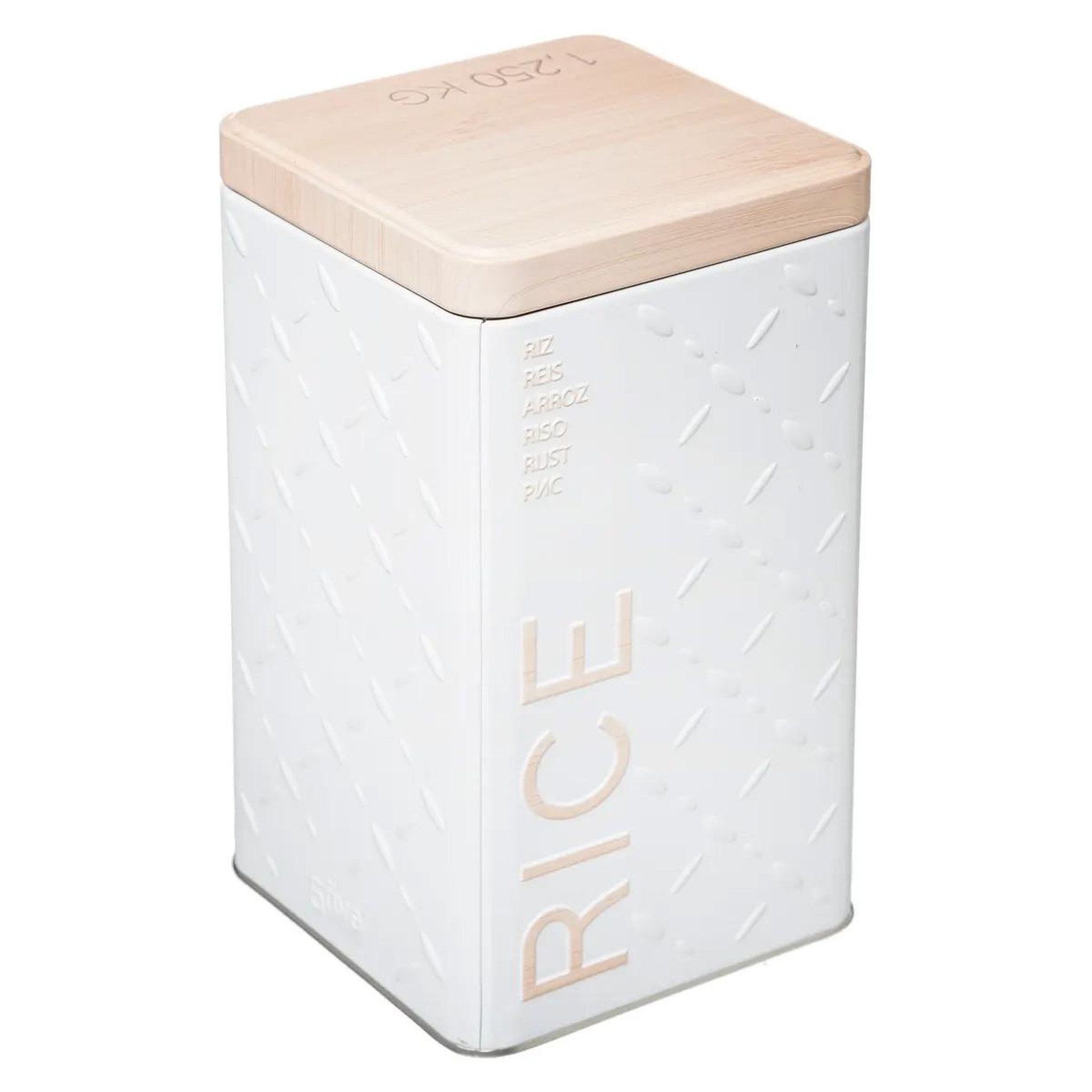 Voir la diapositive 5 : FIVE Boîte à riz  scandi  18cm blanc
