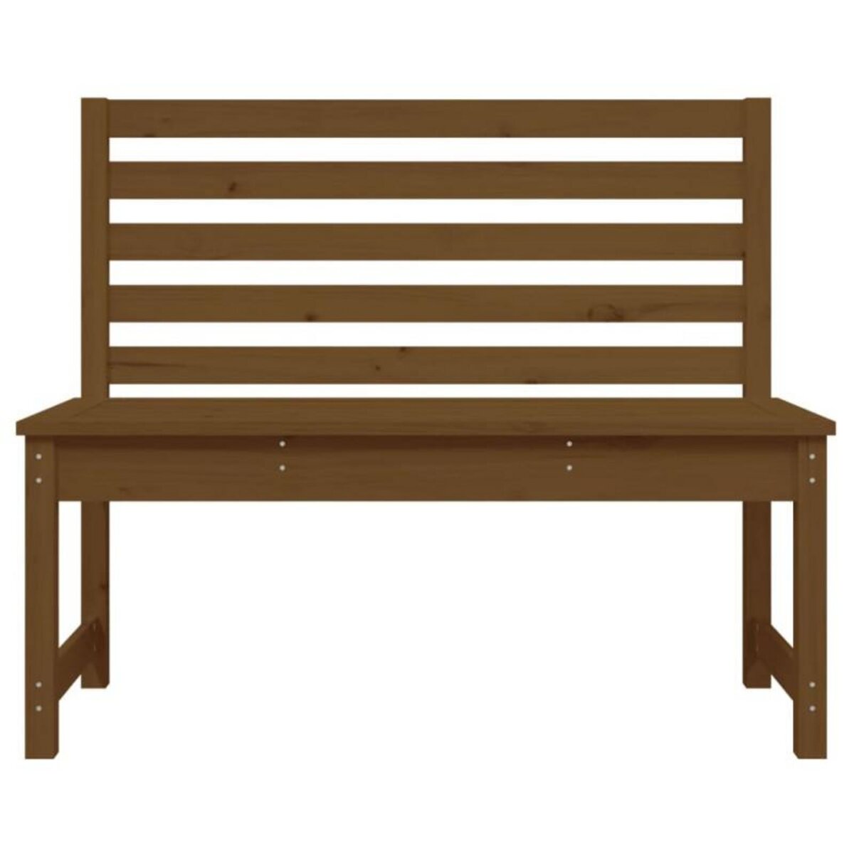 VIDAXL Banc de jardin marron miel 109 cm bois de pin massif