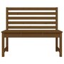 Voir la diapositive 4 : VIDAXL Banc de jardin marron miel 109 cm bois de pin massif