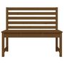 Voir la diapositive 4 : VIDAXL Banc de jardin marron miel 109 cm bois de pin massif