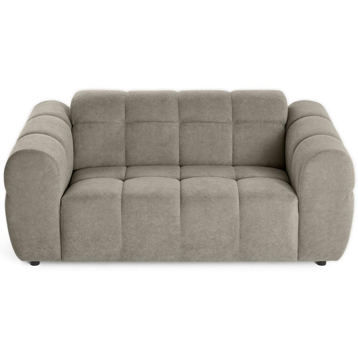 LISA DESIGN Ray - canapé droit 2 places en tissu texturé