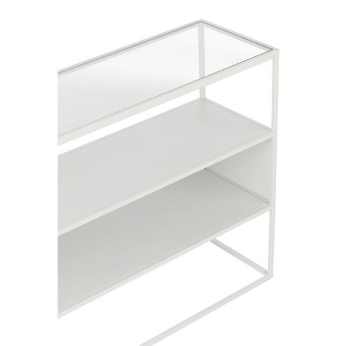 Paris Prix Console en Métal  Maryanne  140cm Blanc
