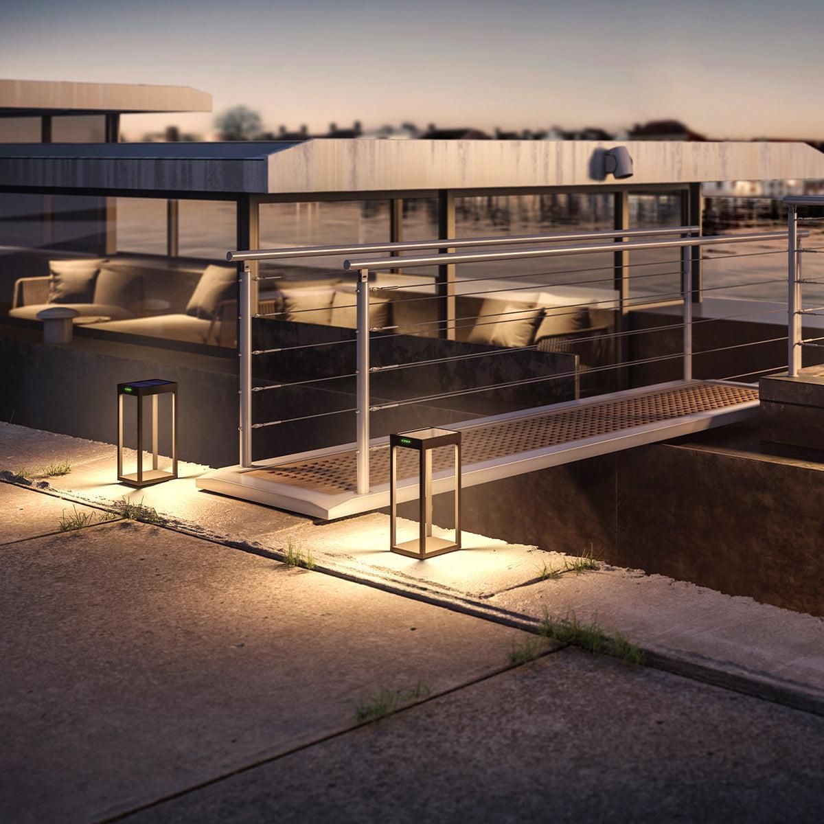 Lumisky Borne solaire RADIA Noir Aluminium H35cm