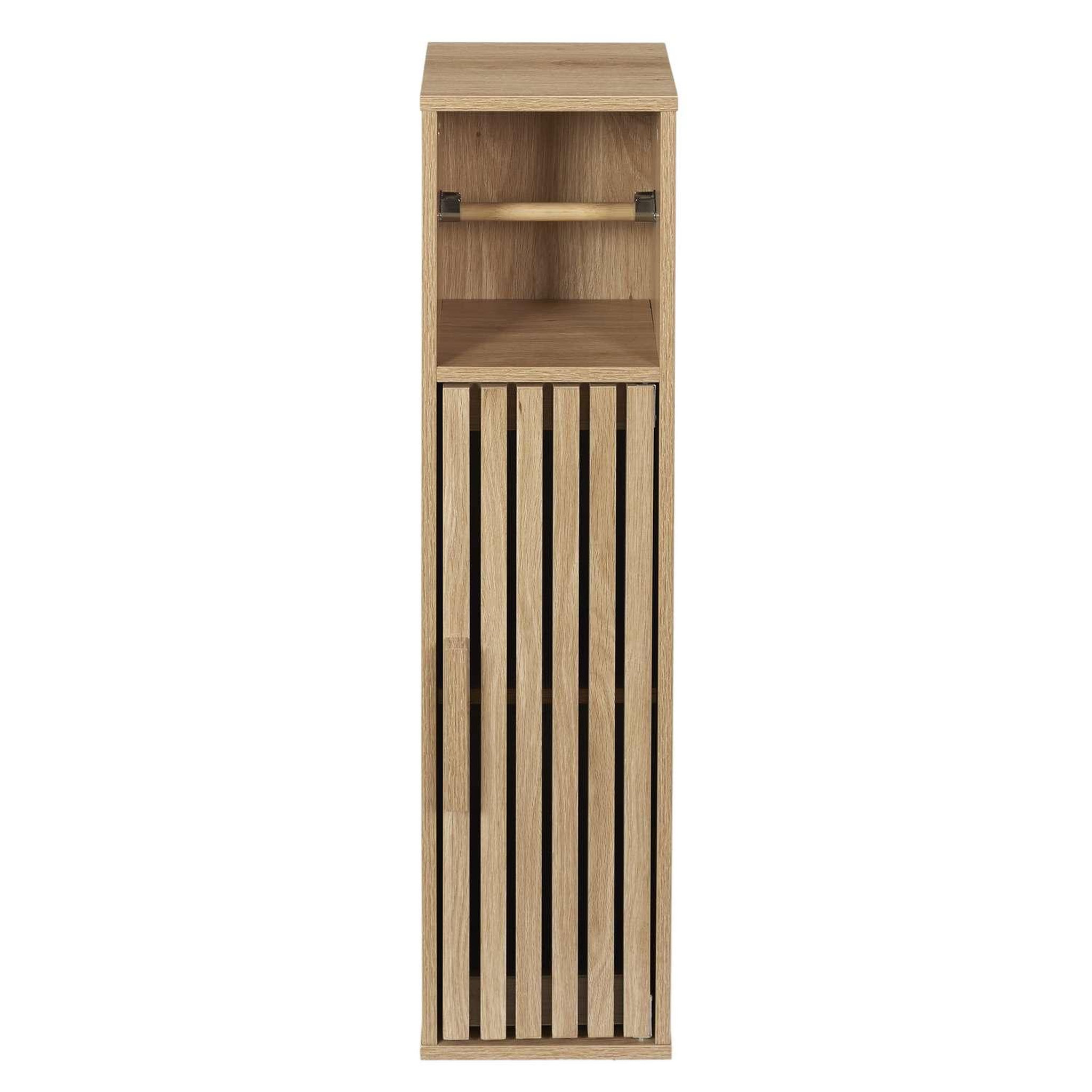 The Home Deco Factory Meuble dérouleur de papier toilette saulk - marron