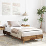 Voir la diapositive 3 : VIDAXL Cadre de lit sans matelas vieux bois 100x200 cm bois ingenierie