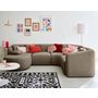 Voir la diapositive 1 : LISA DESIGN Ikare - canapé modulable d'angle gauche - 5 places - avec méridienne - en tissu