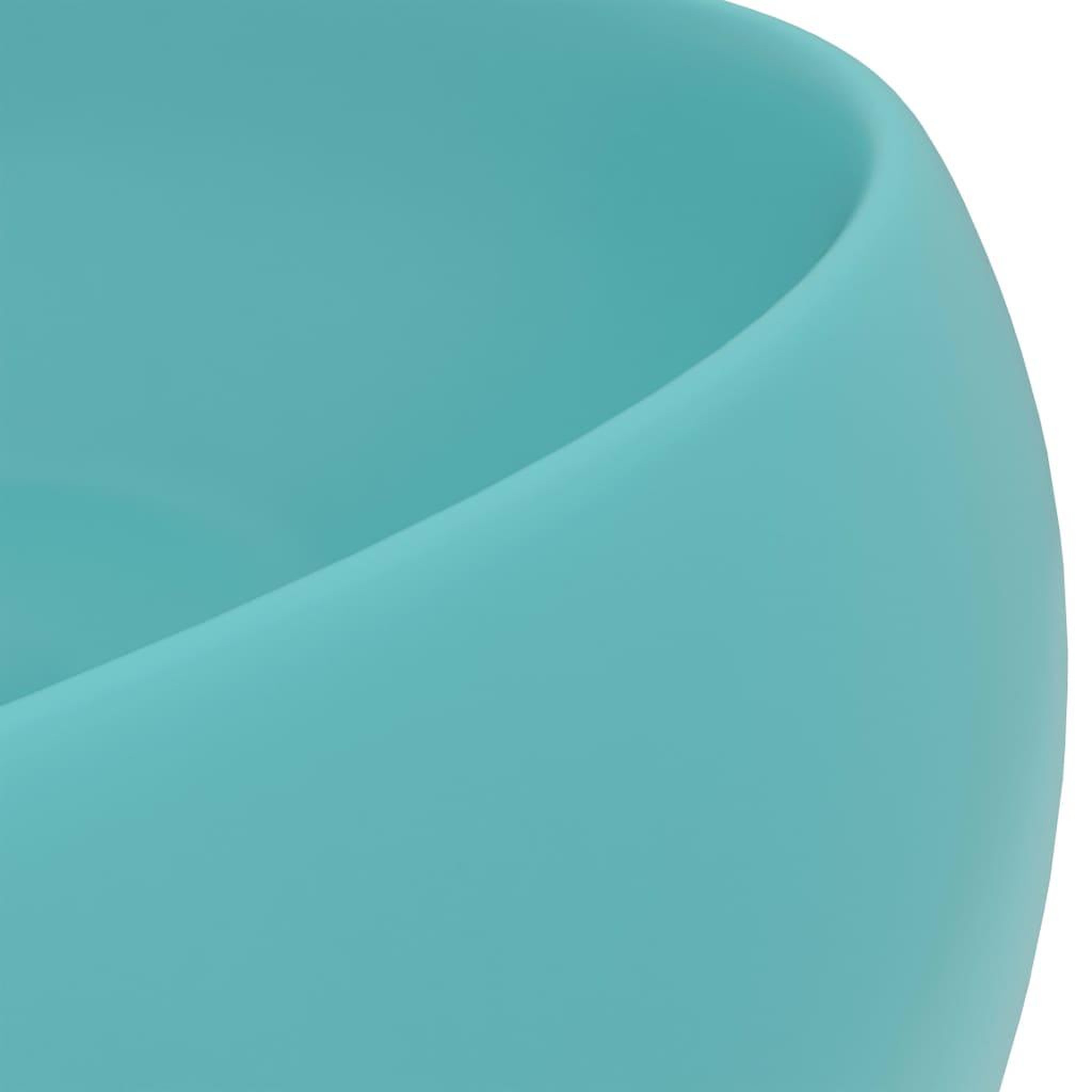Voir la diapositive 5 : VIDAXL Lavabo rond de luxe Vert clair mat 40x15 cm Ceramique
