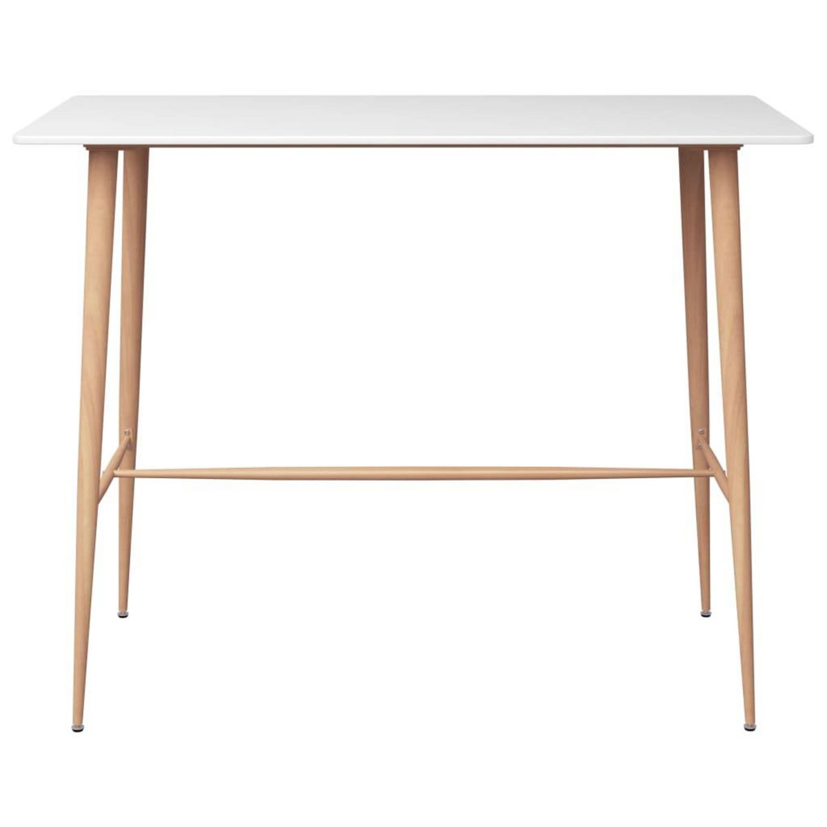 VIDAXL Table de bar Blanc 120x60x105 cm