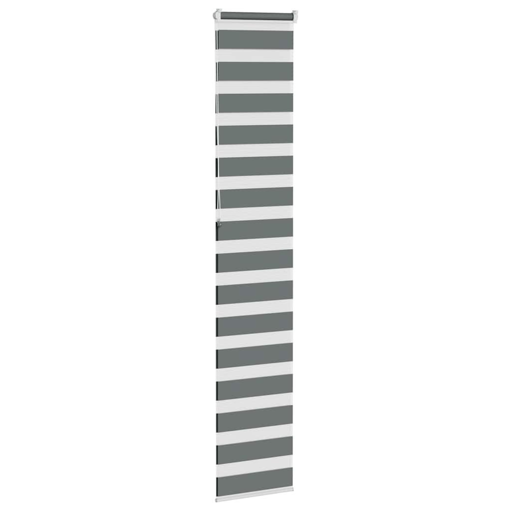 Voir la diapositive 4 : VIDAXL Store zebre gris fonce largeur du tissu 40,9 cm polyester