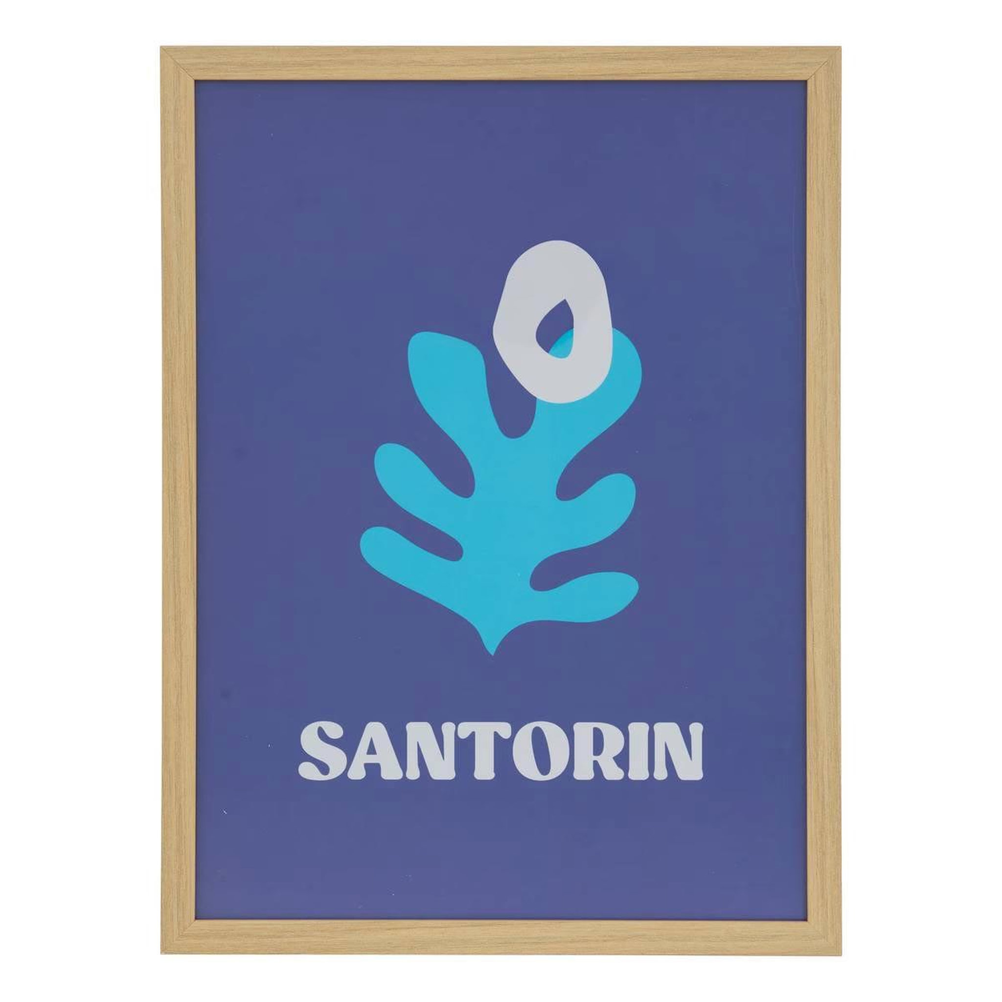 ATMOSPHERA Affiche encadrée déco  libe  30x40cm bleu