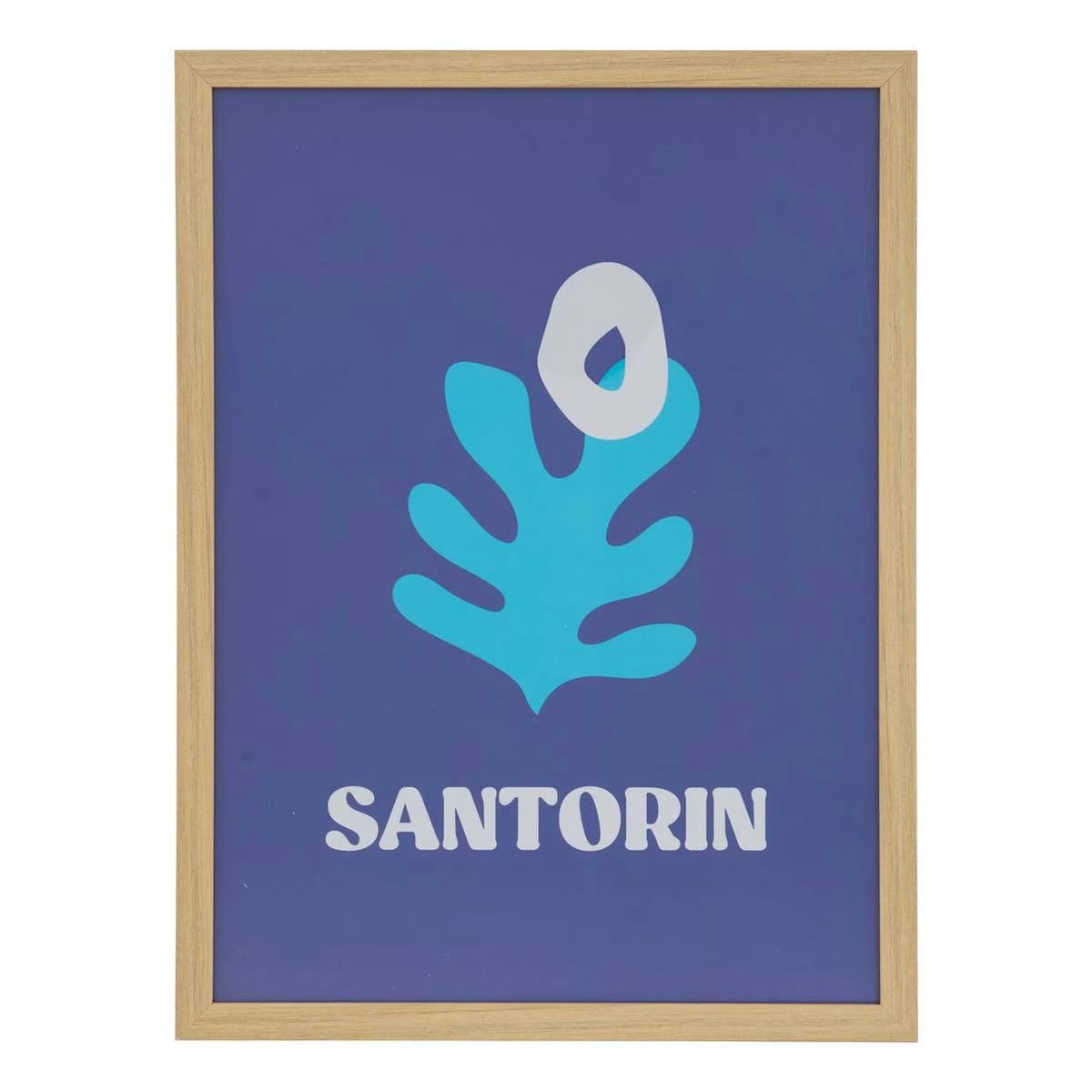 ATMOSPHERA Affiche Encadrée Déco  Libe  30x40cm Bleu