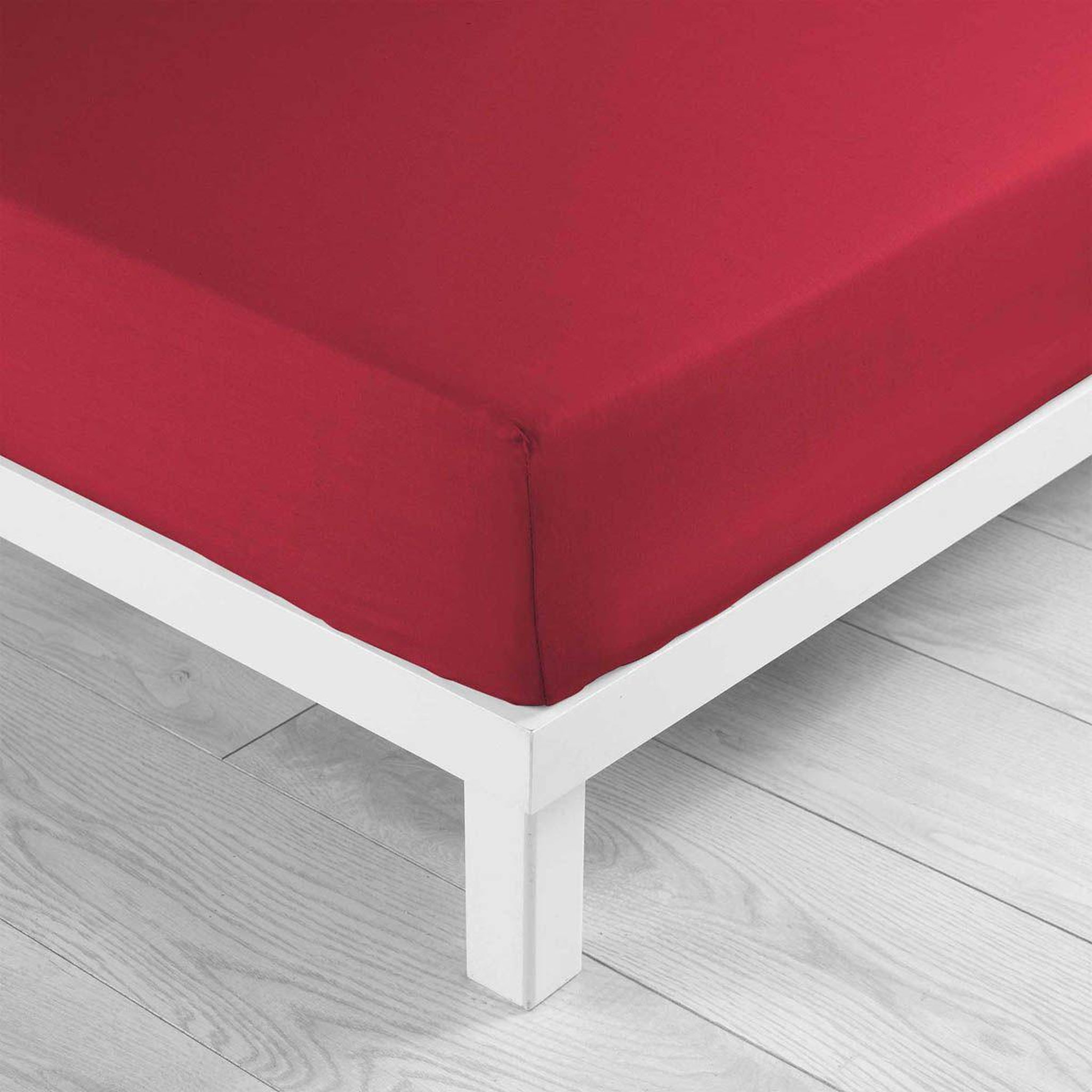 Voir la diapositive 2 : Douceur d'Intérieur Drap housse  lina  90x190cm marsala