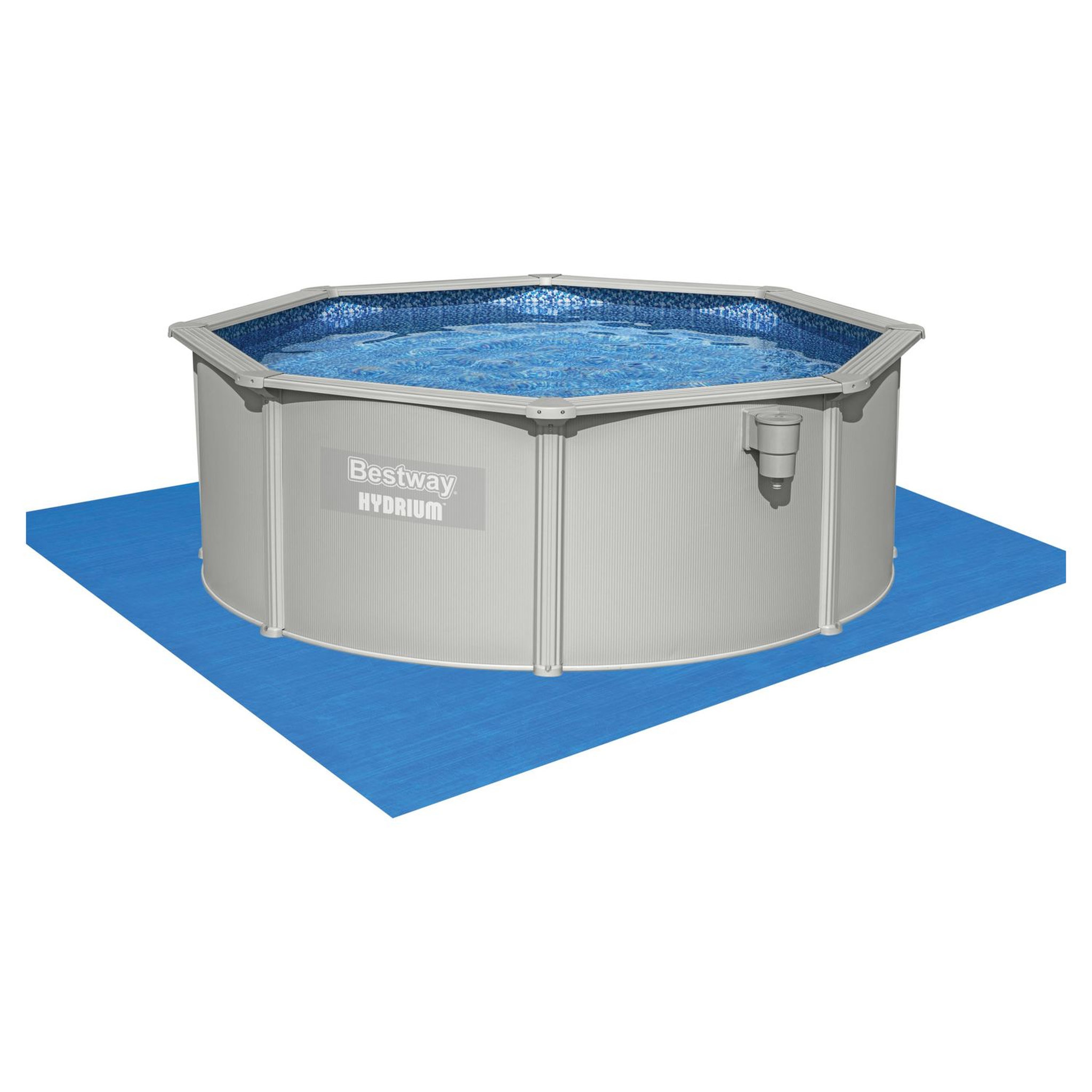 Voir la diapositive 8 : BESTWAY Piscine hors sol acier ronde - 3,6 x 1,20 m -  HYDRIUM